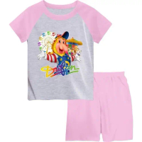 Kaos AnakJSJ// BAJU SETELAN/ SETELAN KIMONO ANAK CEW/COW/GAMBAR DUFAN/JAKARTA/BAHAN TC SOFT SABLON D