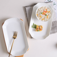 景德鎮創意大號蒸魚盤子日式個性創意陶瓷家用魚盤骨瓷碟子菜盤子