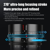7artisans 14mm T2.9 Wide Angle Full Frame Cinema Spectrum Lenses For Sony E FX3 Leica TL SIGMA FP Nikon Z5 Canon EOS-R