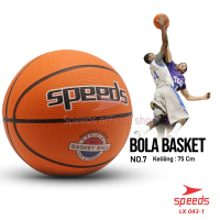 SPEEDS Bola Basket Olahraga Basketball Original Minsa Natural Rubber Outdoor LX 043-1
