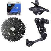 1x11 11S Speed MTB Bicycle Groupset LTWOO AX11 Shifter Lever Rear Derailleur 11-46T 50T Cassette X11 Chain For M8000 M7000