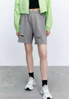 Urban Revivo Elastic Waist Cut-Out Shorts