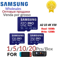 SAMSUNG MB-MD PRO Plus Micro SD Flash Memory Card 128GB 256GB 512GB C10 U3 V30 Micro for Phone DJI Drone Steam Deck ROG Ally