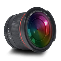 58MM 0.35x Fisheye Wide Angle Lens (w/Macro Portion) for Canon T8i T7 T7i T6i T6 T6s T5i T5 T4i T3i T100 SL3 SL2 SL1 90D 80D 77D