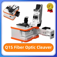 Q1S Fully Automatic Electric Fiber Optic Cleaver Rechargeable Optic Cable Cutter Ftth Optical Fiber Cleaver Free Shipping