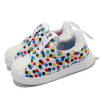 【adidas 愛迪達】Disney X Superstar 360 I 童鞋 小童 學步鞋 聯名 點點 白 三葉草 愛迪達(HQ4078)