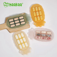 【haakaa】矽膠鳳梨可記錄副食品分裝盒(帶標籤槽)
