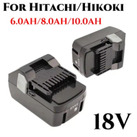 for Hitachi 18V 6.0/8.0/10.0Ah Rechargeable Replacement Batteries for Hitachi Power Tools BSL1840 DSL18DSAL BSL1815X