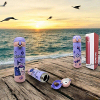 aesthetic tumbler botol minum stainless steel 304,karakter melody,tahan panas/ es batu 6-8jam , 600m