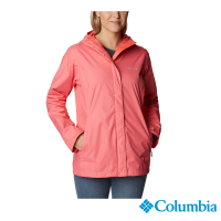 【Columbia 哥倫比亞 官方旗艦】女款- Omni-Tech Arcadia防水外套-橘紅(URR24360AH  / 2022秋冬)