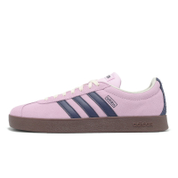 adidas 休閒鞋 VL Court 2.0 女鞋 粉紫 藍 膠底 復古 麂皮 愛迪達 JR8309