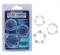Stay Hard Ring Beaded Cock Ring Pria Original Bening