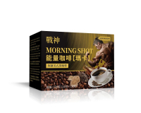 五葉草 - 馬來西亞 – 戰神 – MORNING SHOT COFFEE 能量咖啡 MACA 瑪卡 (無糖美式黑咖啡) – 一盒/10包 1box