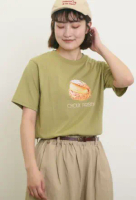 【SM2】MAISON KAYSER聯名-多種麵包圖案印花短袖T恤-綠色