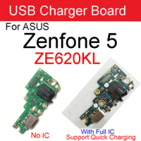 Audio Jack &amp; USB Charger Board For Asus Zenfone 5 2018 5Z ZE620KL Z01RD Charging Port Dock Connector With Microphone Tested Good