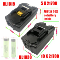 BL1830 21700 Li-ion Battery Case PCB Charging Protection Circuit Board Shell Box BL1860 For MAKITA 18V 3.0Ah 9.0Ah Housings