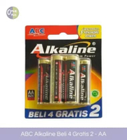ABC Baterai Alkaline AA, beli 4 dapet 2