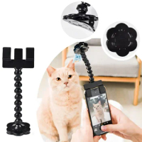Cell Phone Pet Universal Selfie Stick Dog Cat Photo Training Toy Clamp The pet's Favorite Food to Attract The pet's Attention