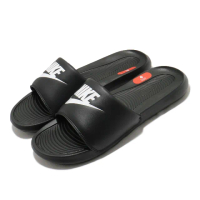 【NIKE 耐吉】拖鞋 Victori One Slide 男女鞋 輕便 套腳 舒適 情侶穿搭 大logo 黑 白(CN9675-002)