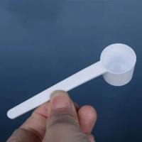 100Pcs White Plastic 5 Gram 5g Scoops/Spoons For Food/Milk/Washing Powder/Medicine Measuring