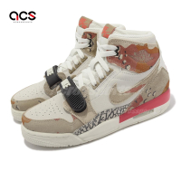 Nike 休閒鞋 Air Jordan Legacy 312 GS 大童 女鞋 米白 沙漠迷彩 爆裂紋 AT4040-126