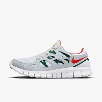 Nike Free Run 2 [537732-102] 男 慢跑鞋 運動 路跑 赤足 襪套 緩震 柔軟 舒適 灰白 綠