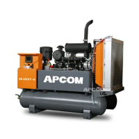 APCOM SD 40CKY-8 mobile screw air compressor 185cfm 185 cfm 5m3 8bar 116psi compressors