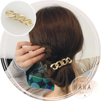 【NANA】娜娜 環環相扣鍊條合金款髮飾組(髮夾髮圈)