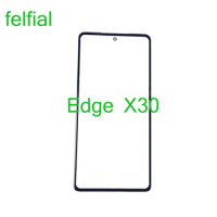 10Pcs/Lot For Motorola Edge X30 Front Outer Glass Lens For Moto Edge X30 XT2201-2 Touch Screen LCD Panel Glass With OCA