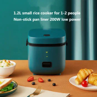 Mini Rice Cooker Small Single Rice Cooker 1-2 Person Dormitory Rice Cooker 1.2 Liters Smart Small Electric Rice Cooker
