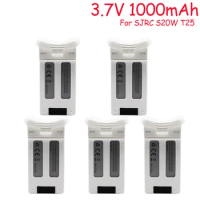 5PCS Battery for SJRC S20W T25 3.7V 1000mAh Four-axis Drone Spare Parts Remote Control Aircraft 903048 3.7Wh Battery for S20W