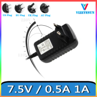 7.5V 0.5A 1A TV Box Mobile DVD Power Adapter 7.5V500MA 1000MA Regulated DC Power Cord DC 5.5*2.1MM