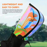 Golf Bag Covers Lightweight Universal Bag Rain Hood Transparent Head Cover Waterproof Golf Club Bag Accessories