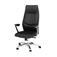 Comfortable and Sedentary Office Chair, Cowhide Boss Chair, Rotating Elevator Computer Chair, Home Study Desk Chair