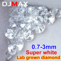[ Full Size 0.7mm-14mm ] VVS Gemstone Super White For DIY Jewelry Making Wholesale 1CT Small Size HPHT Lab Grown Diamonds