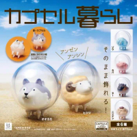 BUSHIROAD Original Gashapon Kawaii Cute Anime Bubble Animal Time Ball Sheep Wolf Figure Gachapon Capsule Toys Creativity Gift