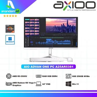 PC Axioo All In One Hype Flex X3 AMD Ryzen 5-3500U 8GB SSD 256GB W11