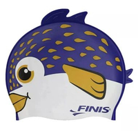 FINIS Animal Head (Topi Renang Anak ) Puffer Fish Blue