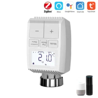Tuya Zigbee3.0 Heating Temperature Controller Smart Speaker Voice Control Thermostat Compatible with Amazon Alexa Google Home