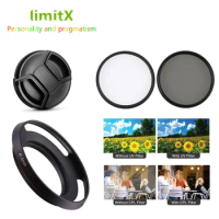 37mm UV CPL Filter Metal Lens Hood Cap For Panasonic Lumix G 12-32mm Lens on G100 G110 GX880 GX800 GX950 GX80 GX85 GF10 GF9 GF8