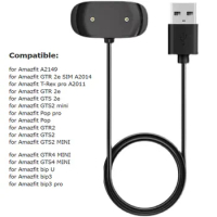 Charger for Amazfit Bip 3/ Bip 3 Pro/ GTS 4 Mini/ Bip U Pro/GTS 2/ GTR 2/ GTS2 Mini/ GTS 2e/ T-Rex Pro Charging Magnet Cable