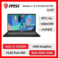 msi 微星 Modern 15 H B13M 012TW 15吋 文書筆電 13代i5/8G/512G/Win11