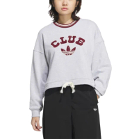 【adidas 愛迪達】圓領長袖T恤 運動 休閒 VRCT CREW W2 女 - JD6376