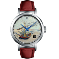 Van Gogh Swiss Watch梵谷 經典名畫男錶 I-SLMF-09 標誌船【刷卡回饋 分期0利率】【APP下單22%點數回饋】