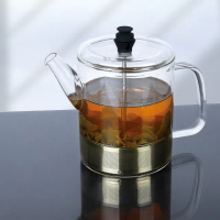【Quasi】舞茶304不鏽鋼濾網耐熱玻璃壺1500ml_適用IH電磁爐瓦斯爐(泡茶壺/花茶壺)