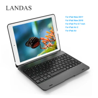 Landas 5 in 1 Model USB Wireless Bluetooth Keyboard For iPad Air 1 Case Cover Stand For iPad Air 2 Keyboard For iPad 2018 Case
