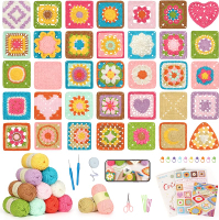 Katech Crochet Kit for Beginners-Crochet Kit for Adults Kids w/Step-by-Step Video Tutorials Learn to
