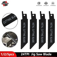 HAMPTON Jig Saw Blade 1/2/5pcs 4 inch 24TPI Saws 15x0.9mm Carbide for Metal Cutting Tools Hand Tools