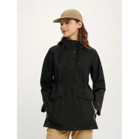 【AIGLE】女 GORE-TEX 防水透氣外套AG-4P201A100 黑色(女外套 防水透氣外套 Goretex)