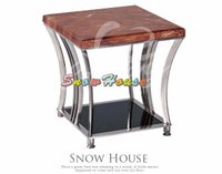 ╭☆雪之屋居家生活館☆╯989-10 025大理石面方型茶几/茶桌/置物桌